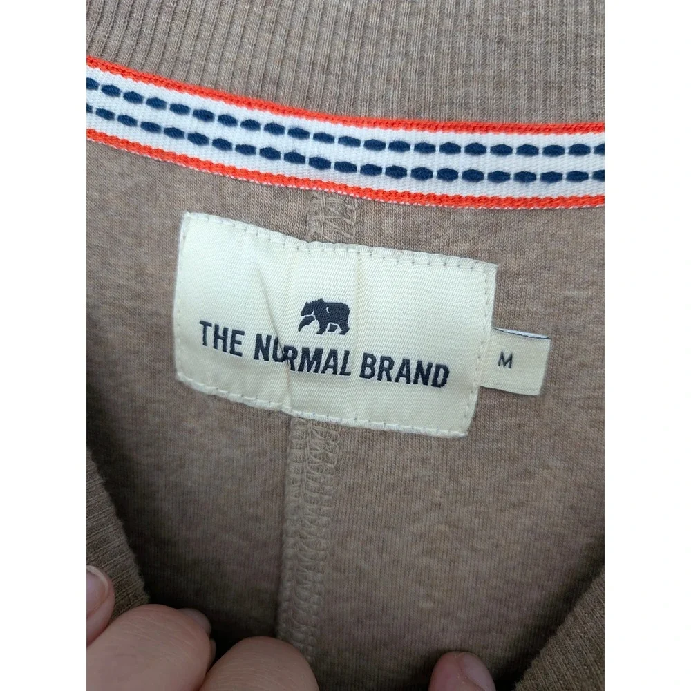 The Normal Brand T Shirt Dress Womens Medium Tan Long Sleeve Crew Neck Neutral